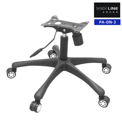 Good price Weight Capacity 300 Lbs Office Revolving Chair Stand Nylon Black Five Star Foot online
