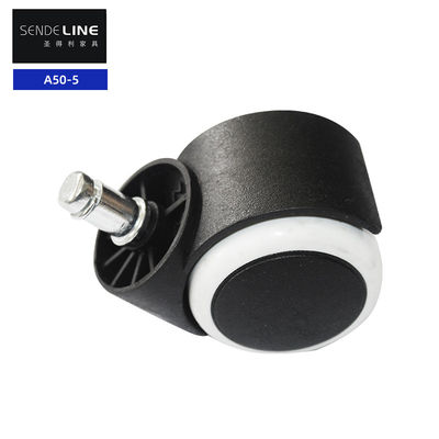 Good price White Edge Nylon 50mm Office Chair Caster Wheel Replacement Bifma Test online