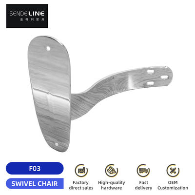 Good price Chrome Plated Iron Office Chair Armrest Replacement Ergonomic For Large Class Chairs online