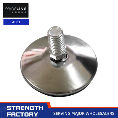 Good price Black Sole Iron Chair Feet Replacement Non Slip 12mm / 13mm Thread Length online