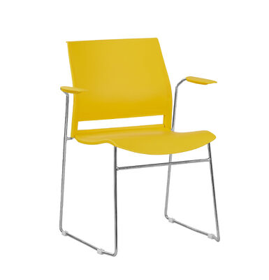 Good price Armrest Yes Modern Plastic Chair Stylish Comfortable For Office Conference Room Waiting Area Seating Solutions online