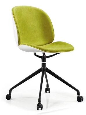 Good price Integrated Injection Molding Modern Plastic Chair Featuring Wheels for Office Waiting Room Conference Hall and Cafeteria Seating Solutions online