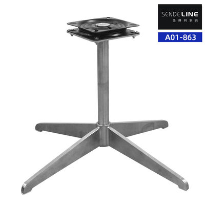 Good price 201 Stainless Steel Swivel Office Chair Base Electroplated Five Star Foot online