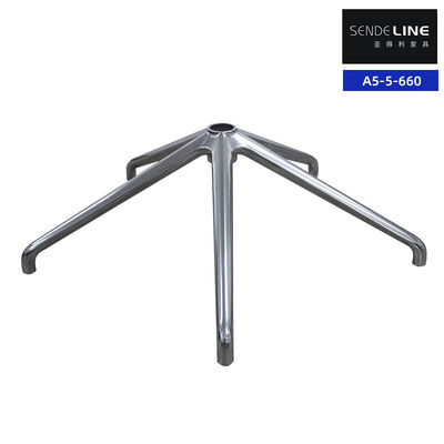 Ergonomic Office Chair Metal Base With Adjustable Height Aluminum Frame
