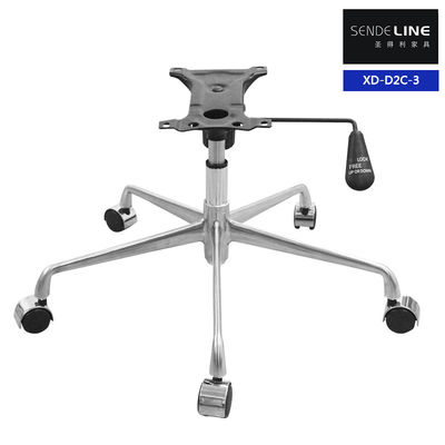 Modern Ergonomic Caster Chair Base Aluminum Alloy Wheel Base For Office Chair