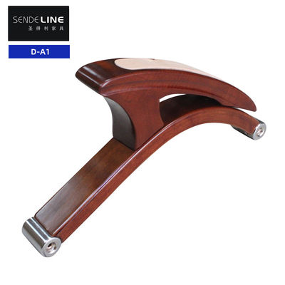 Good price Office Home Wooden Chair Armrest Reddish Brown Solid Wood Chair Arm online