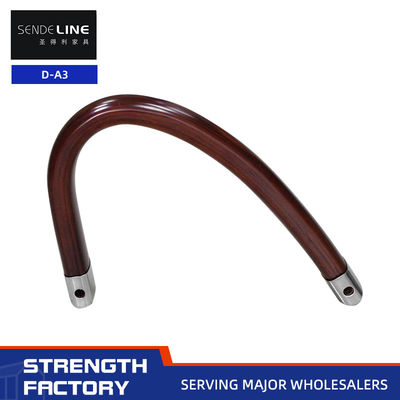 Good price Modern Style Solid Wooden Chair Armrest Comfort Reddish Brown For Home / Office online