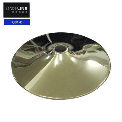 Good price Gold / White Modern Bar Stool Accessories Restaurant Swivel Chair Round Base online