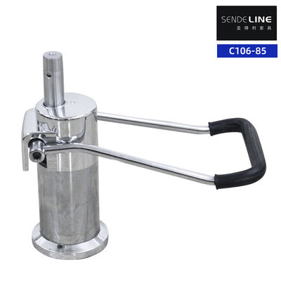 Good price Oil Pump Steel Barber Chair Parts Electroplated Stroke 85mm Beauty Salon Chair Base online