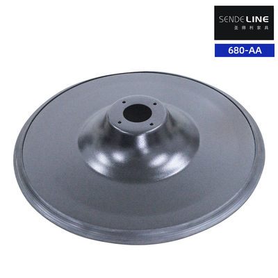 Good price Black Electroplated Color Barber Chair Base With Circular Spray  3.0 Wall Thickness online