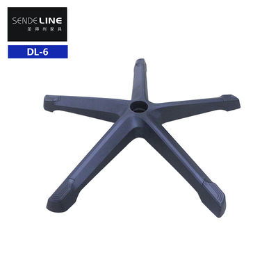 Factory Black Nylon Office Chair Swivel Base with Lumbar Support and Casters