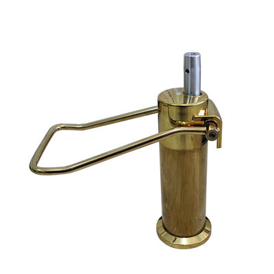 Good price 200Kg Stress Resistant Golden Barber Chair Base For Salon Distance 151mm online