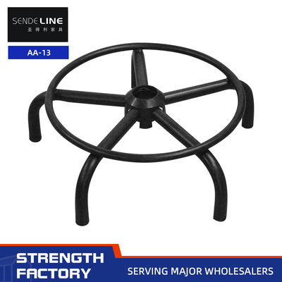 Good price Spray Black Bar Stool Accessories 430mm Five Star Foot PU Chair Base online