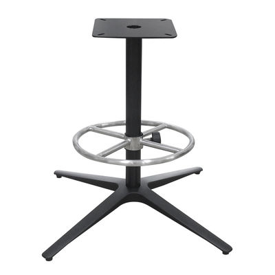 Good price Modern Metal Bar Stool Accessories With Spray Black Color Stylish Square Plate And 400mm Bar Ring online
