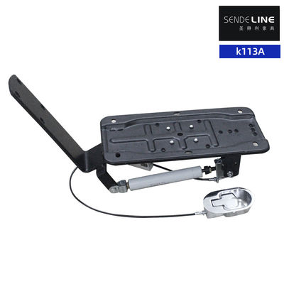 Good price Matte Black Iron Barber Chair Oil Pump Bracket With Rear Lying Function Base online