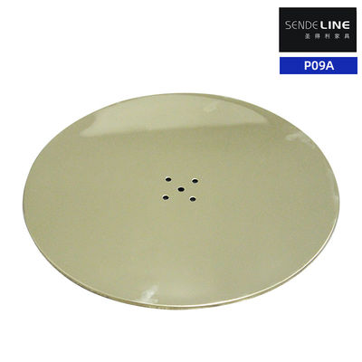 Good price Gold Plated Stainless Steel Cladding Barber Chair Base 11kg Weight 10mm Wall Thickness online