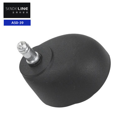 Black Office Chair Caster With Nylon  2 Inches Boss Chair Wheel Replacement