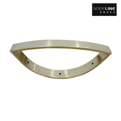 Good price Titanium Gold Beauty Salon Chair Stainless Steel Handrail Barber Chair Base High Performance And Durability online