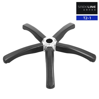 Office Chair Base Replacement Matte Black Five-star Feet Boss Five-claw Iron Feet Gaming Chair 1136KG Static Pressure Test Base