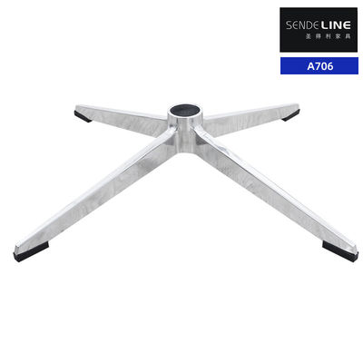 Four-star base, office chair base replacement, polished color high 122 aluminum alloy