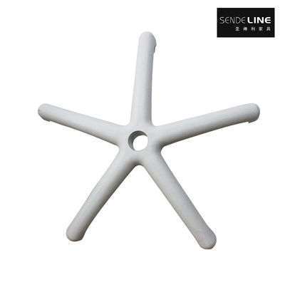Good price Office Chair Swivel Base Nylon Five-star Chair Legs White / Black PP Plastic Five-prong Base online