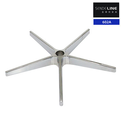 Good price Aluminum alloy office chair base, 60mm high polished color, 5-star chair legs online