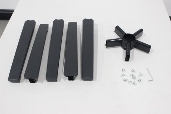 Good price 65mm high disassemblable office chair base is made of iron welded into shape, with 700n diameter black five-star feet online