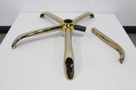Good price 2.55 kilograms of iron welded office swivel chair base, 700/640mm gold-plated 5-star feet for disassembly and assembly online