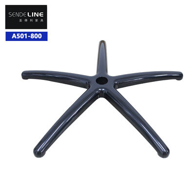 Good price High-quality 800mm diameter aluminum office chair base, bright black 5-star chair legs online