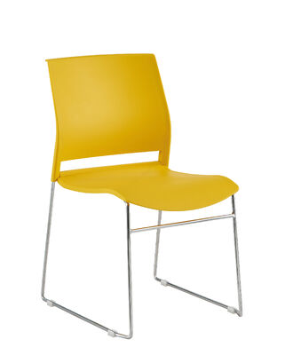 Good price Rubber Shell Weight 191kg Modern Plastic Chair Featuring Solid Steel Bar Base Stand Lightweight Stackable Seating for Event Venues online