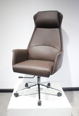 Office Swivel Chair with High Density Foam Padding, 700mm Five-Star Base, and PU Leather Upholstery for Enhanced Comfort