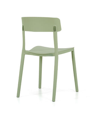 Good price Solid Cylindrical Foot Plastic Chair Crafted With Imported PP GF Perfect For Cafeteria Seating online