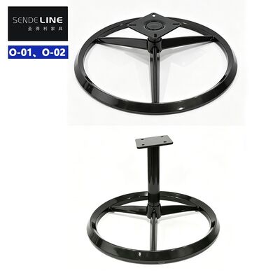 Black Electroplated Sofa Chair Base with 650/450mm Diameter for Lounge and Office Chair Replacement